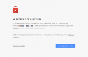 Error de seguridad al entrar al panel de WordPress