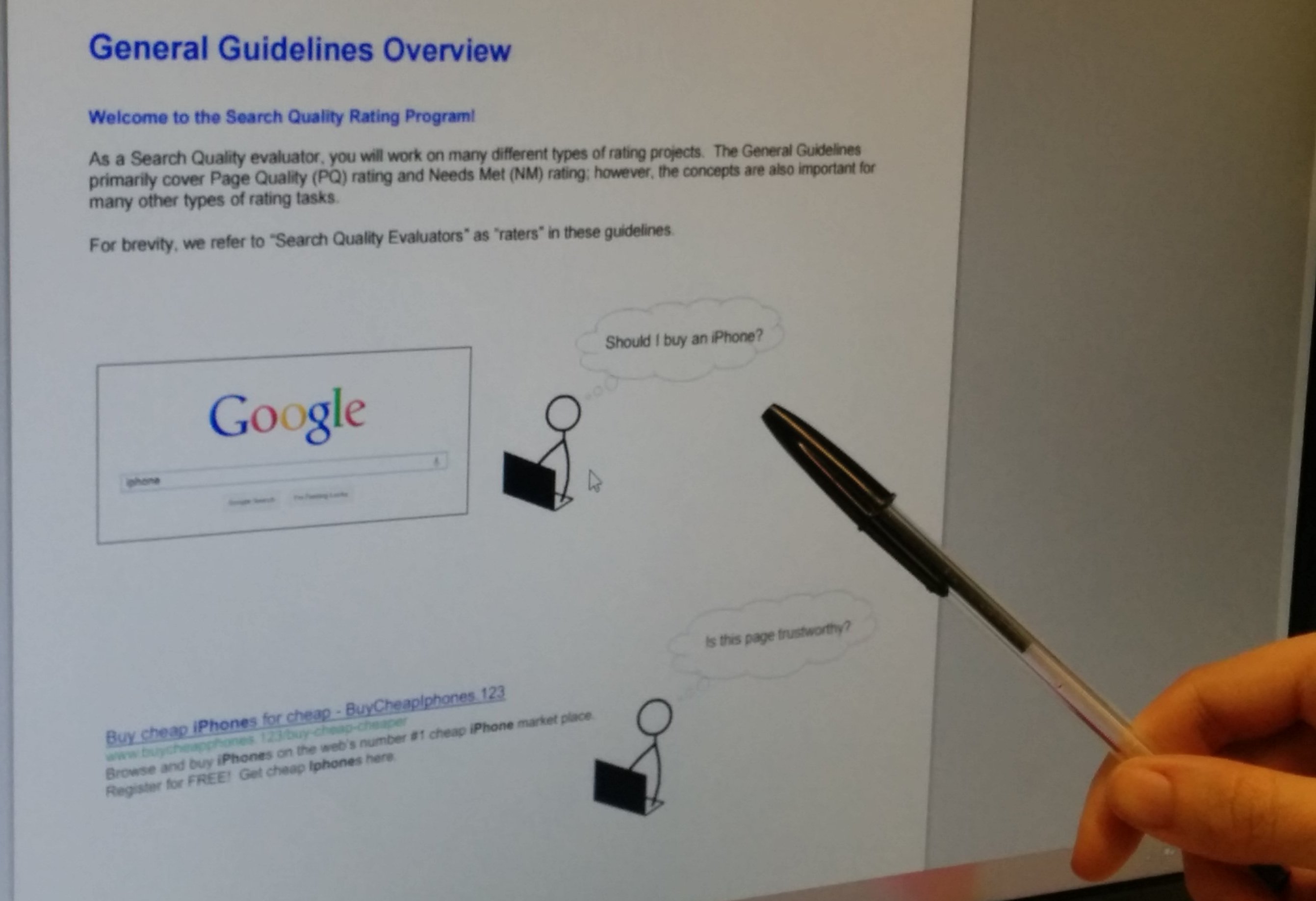 Nuevas pautas de calidad de búsquedas en Google
