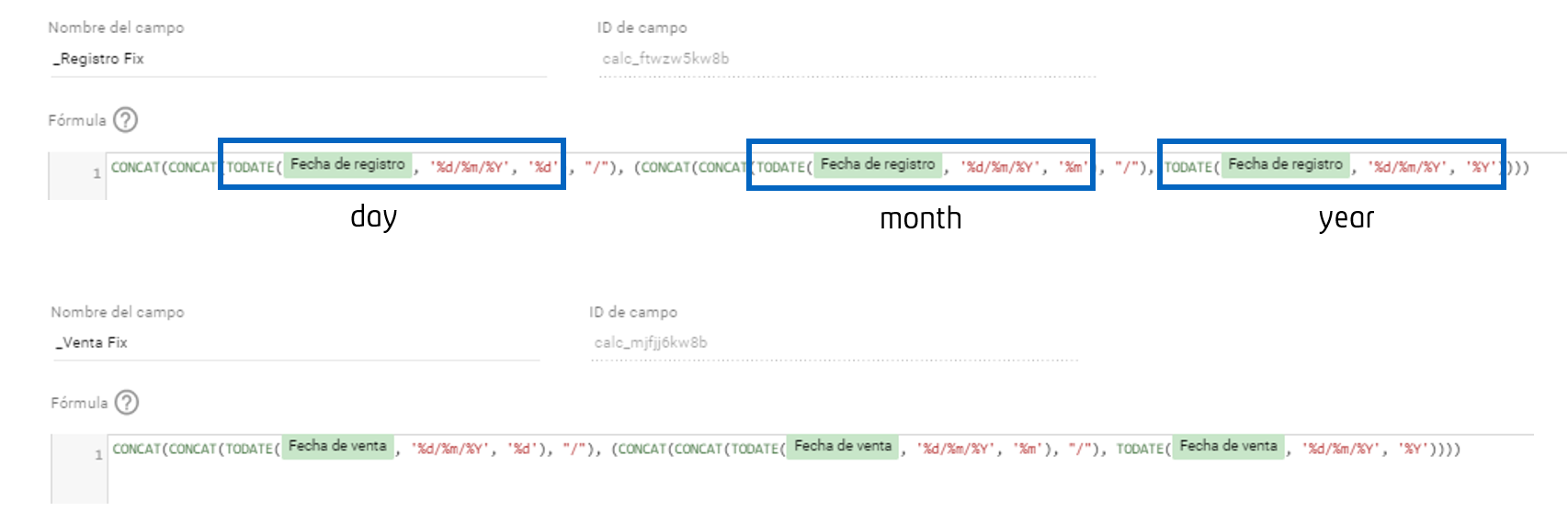 Ajustamos el formato de fecha a partir de una fecha dada