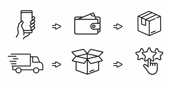 La ilustración como herramienta para informar al usuario sobre un proceso de compra