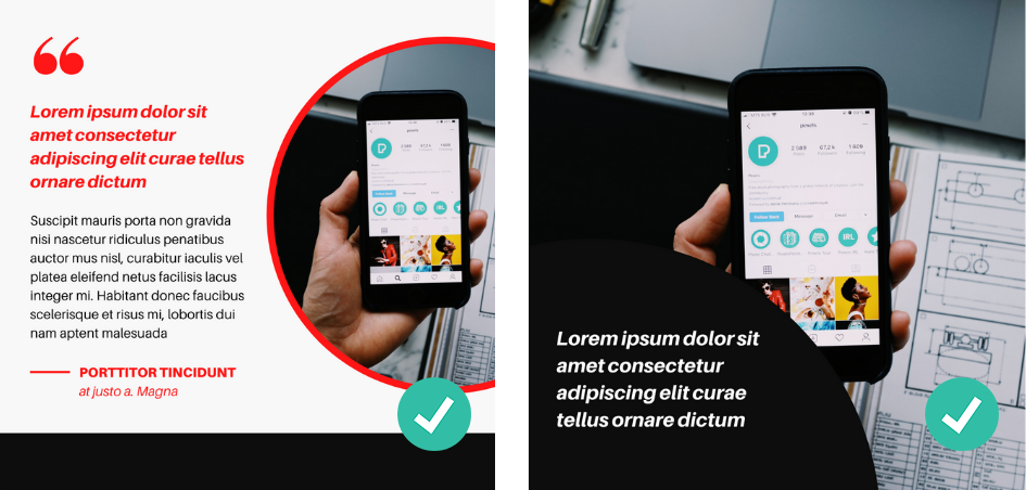 Ejemplos de textos en creativos para Facebook Ads