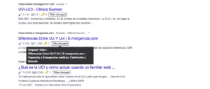 Títulos cambiados por Google en sus resultados de búsqueda