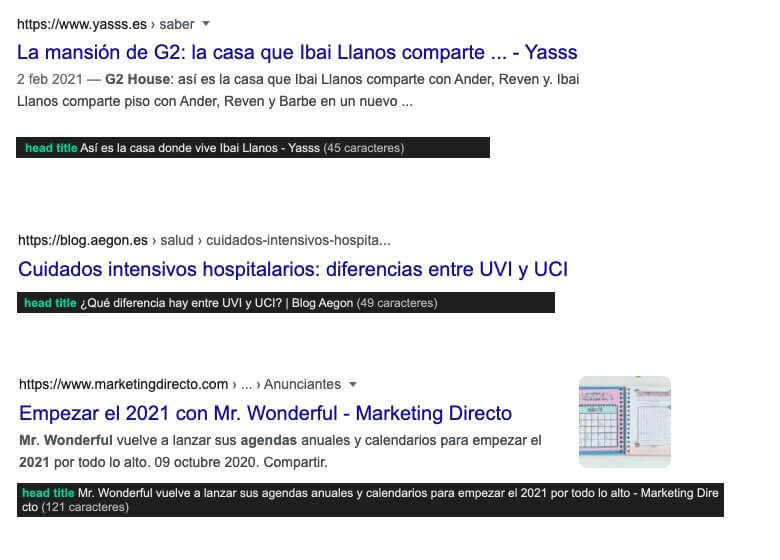 actualizacion google cambio de títulos