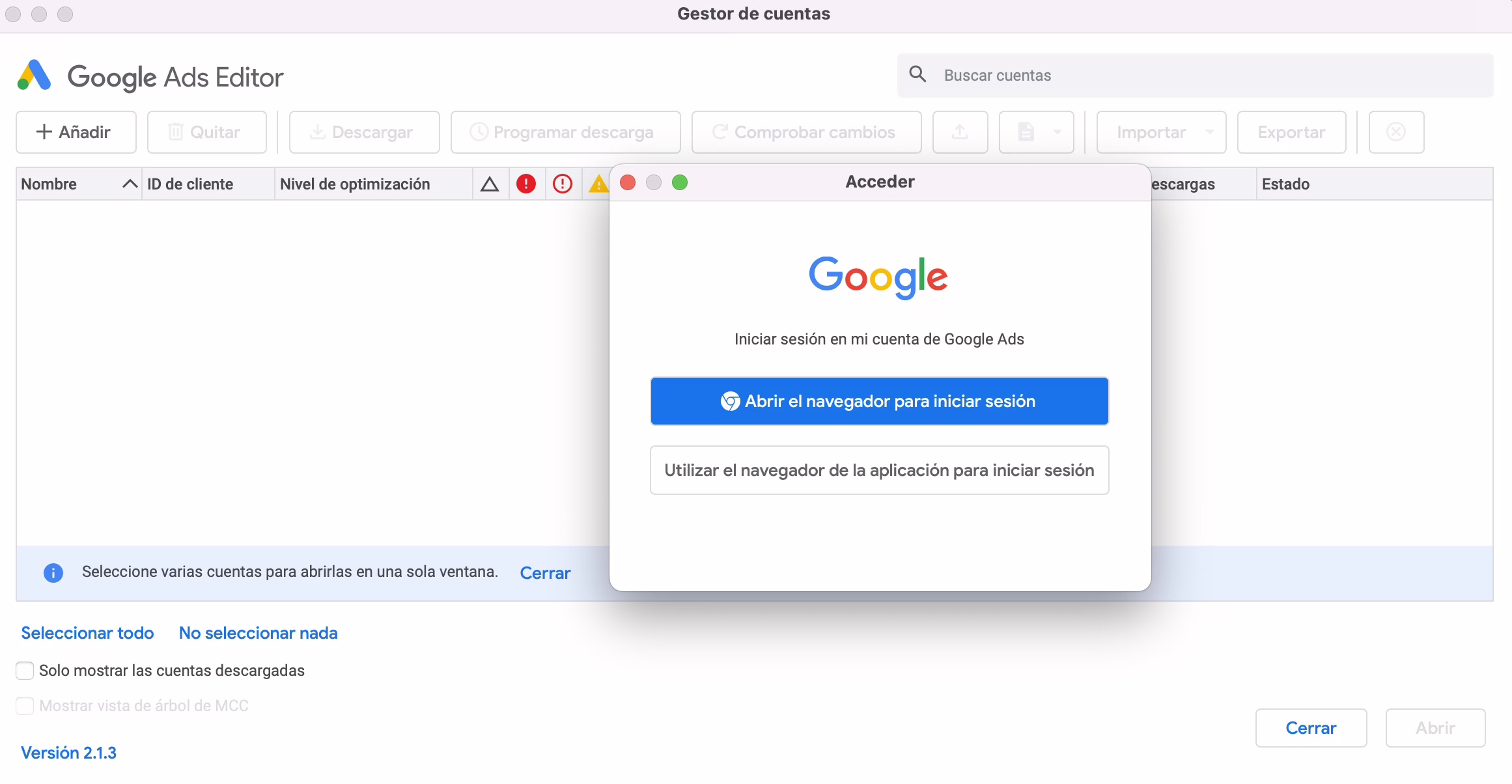 Guía Google Ads Editor: Primeros Pasos