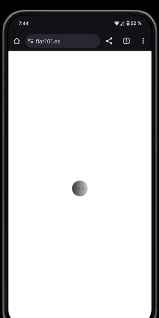 Ejemplo de prototipo animado Gif Animado de ejemplo MOBILE APP