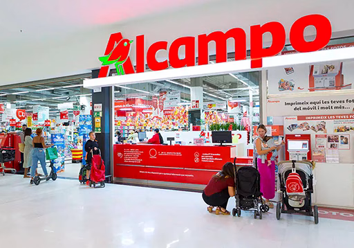 una tienda de Alcampo
