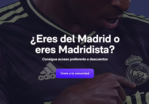 acceso a la web del Real Madrid CF